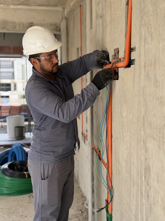 Empreendimento residencial em execução