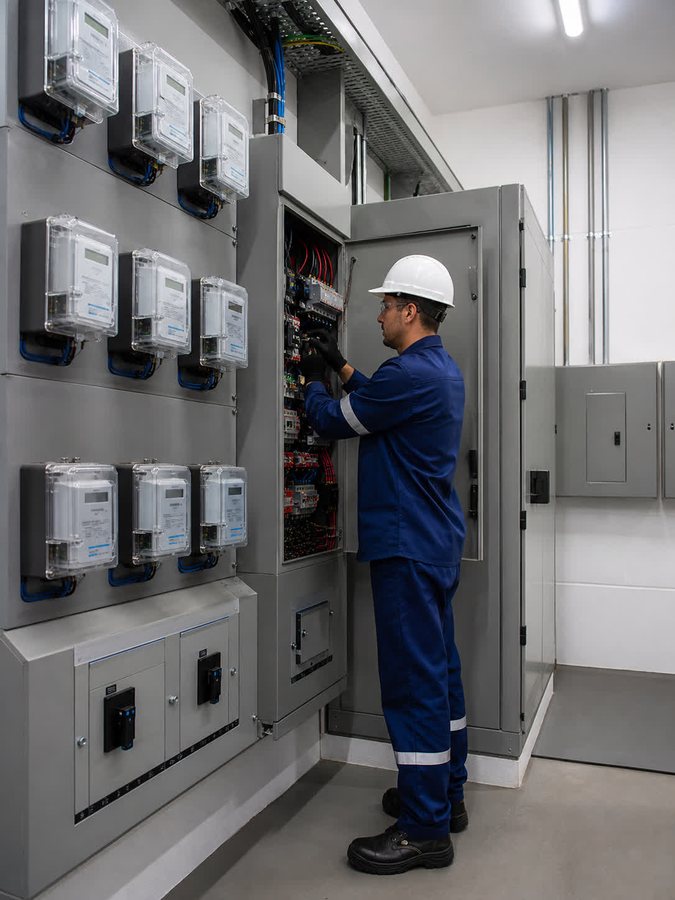 Infraestrutura elétrica em edifício